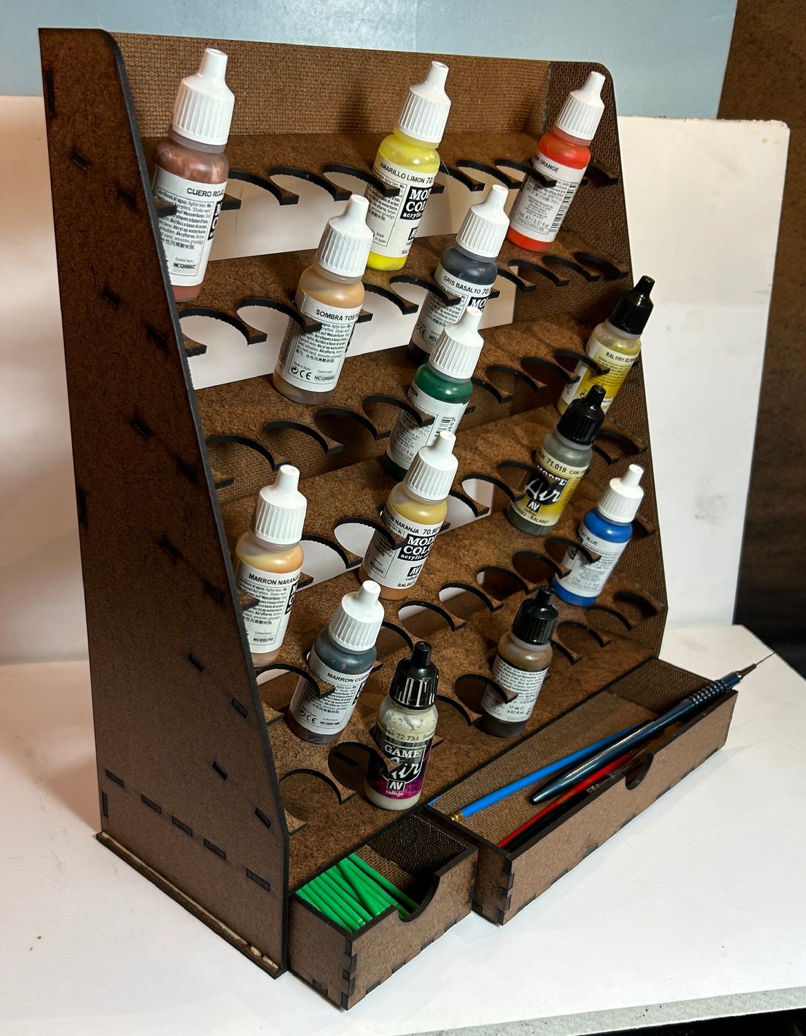 Workbench Vallejo Paint Rack