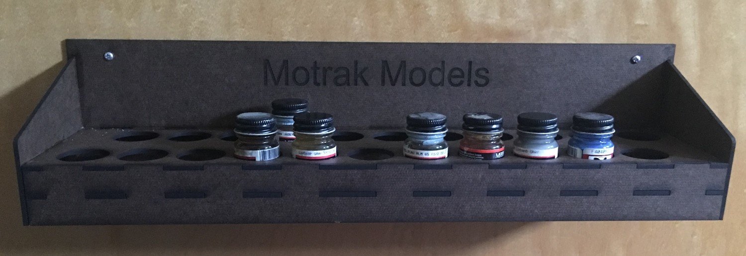 Paint Rack - Model Master / Floquil 1/2oz Bottles - 85012