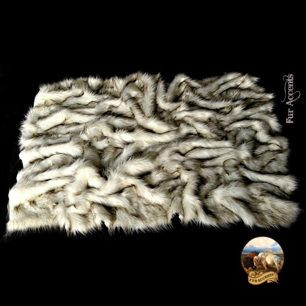 Hipster Shag Area Throw Rug Arctic Fox Roots Rug