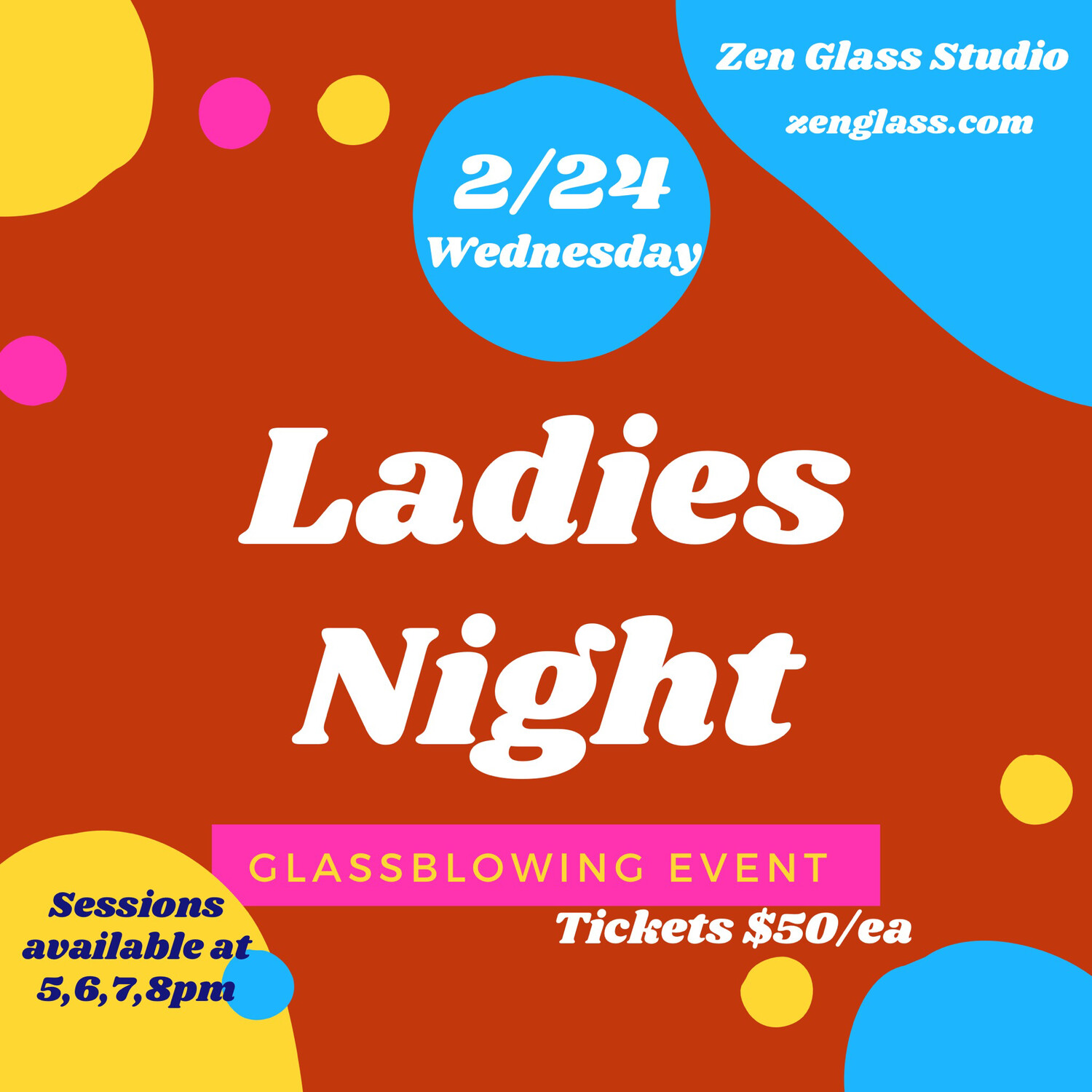Ladies Night Wednesday February 24th 8pm