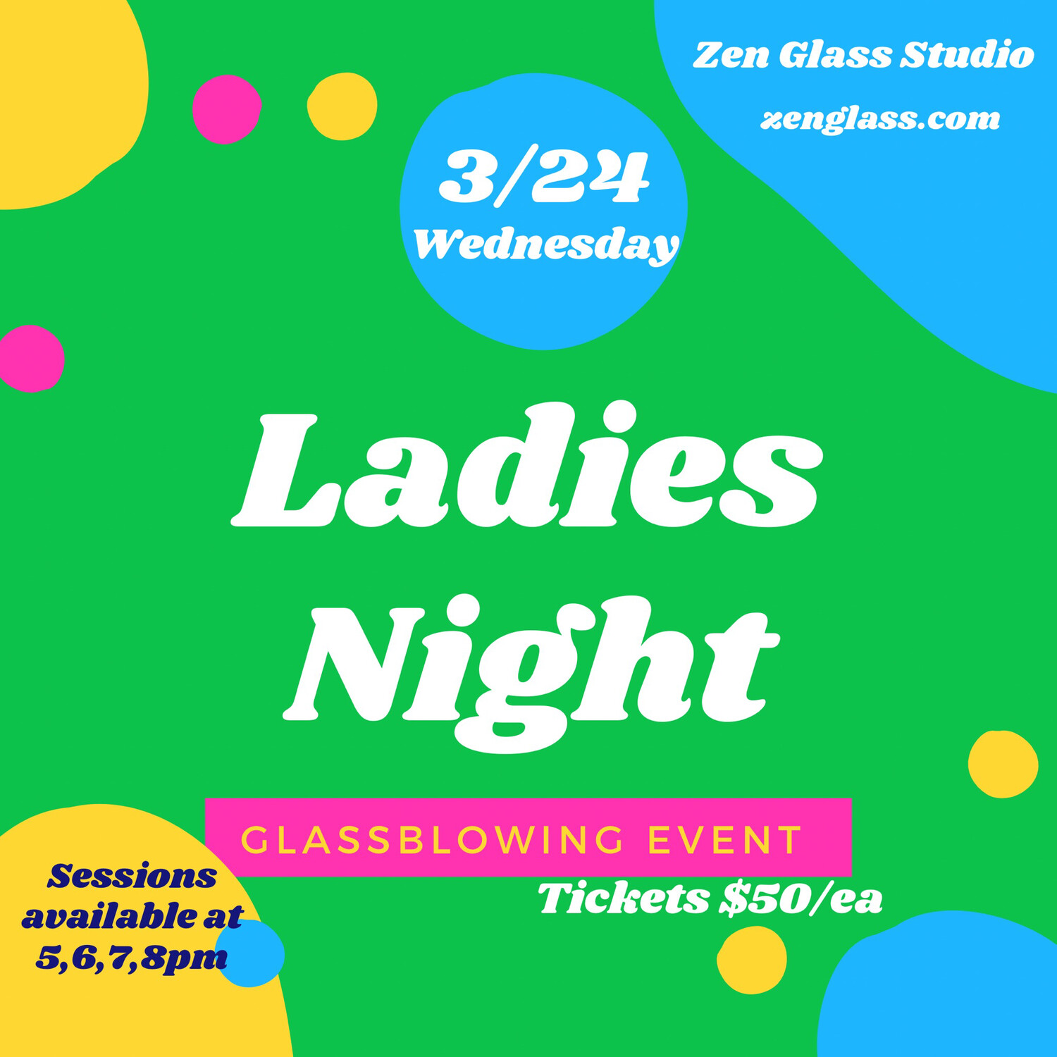 Ladies Night Wednesday March 24th 5pm