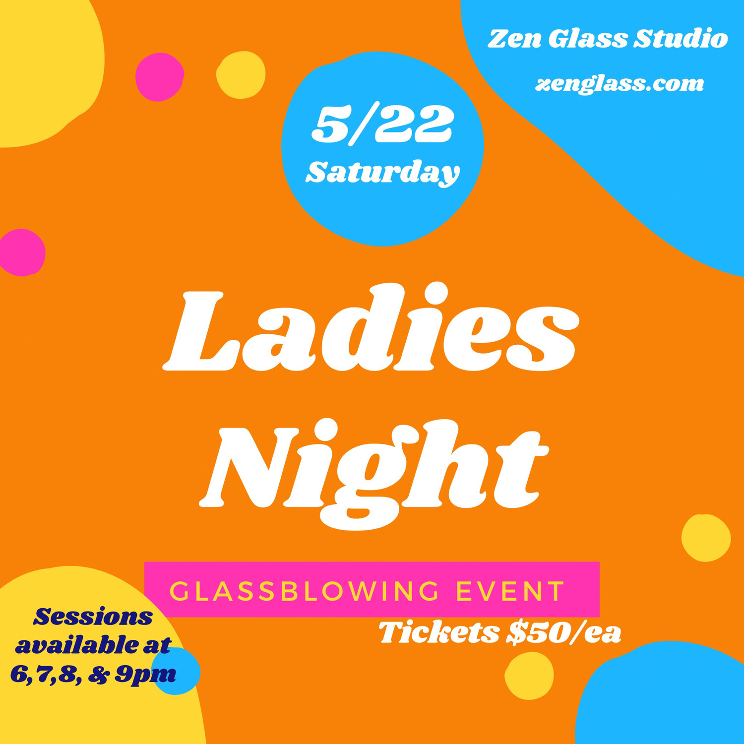 Ladies Night Saturday May 22nd 8pm