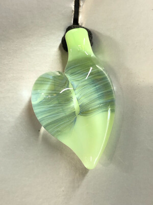 Green Cane Heart Pendant