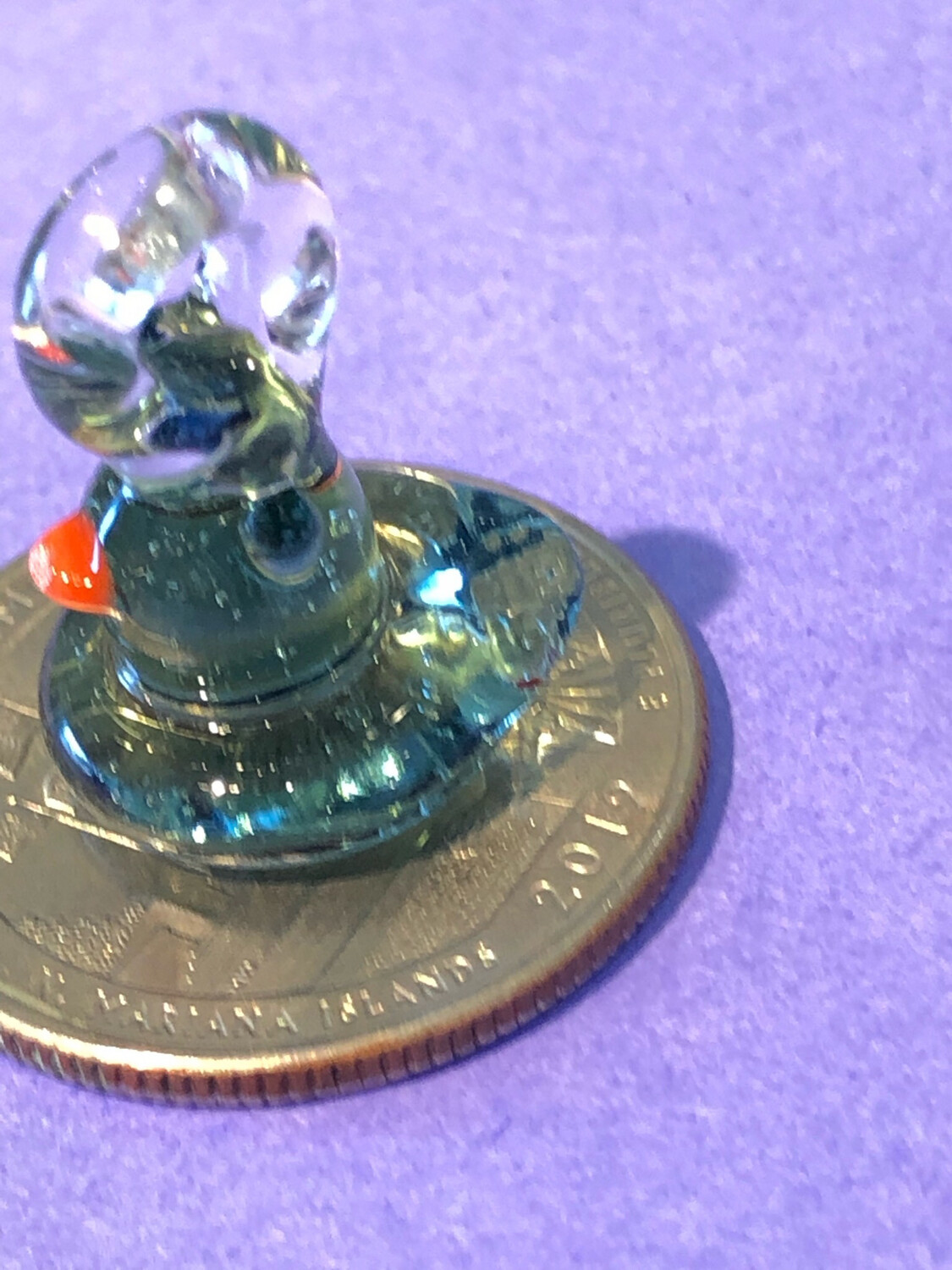 Mini Ducky Pendant Lake Green