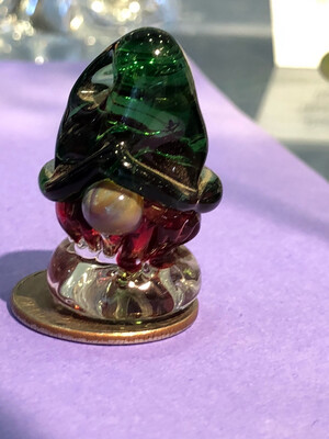 Mini Glass Garden Gnome