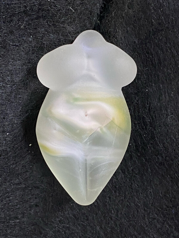 Goddess Pendant Soft White & Pink