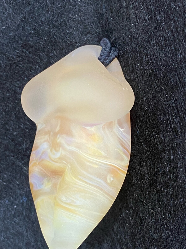 Goddess Pendant Soft White & Pink