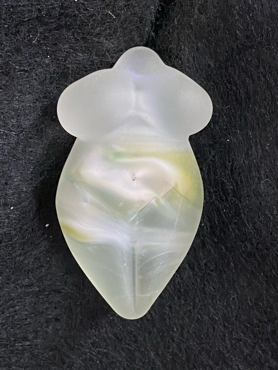 Goddess Pendant Soft White & Pink
