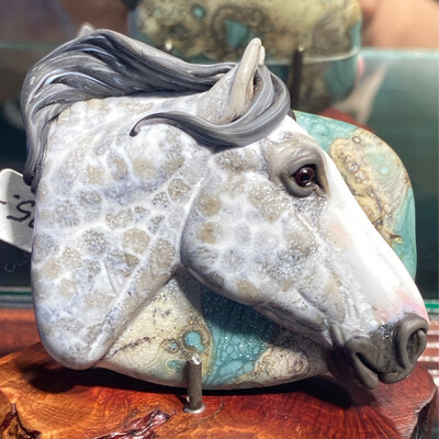 Dapple Horse Glass Bead By Joy Munshower 