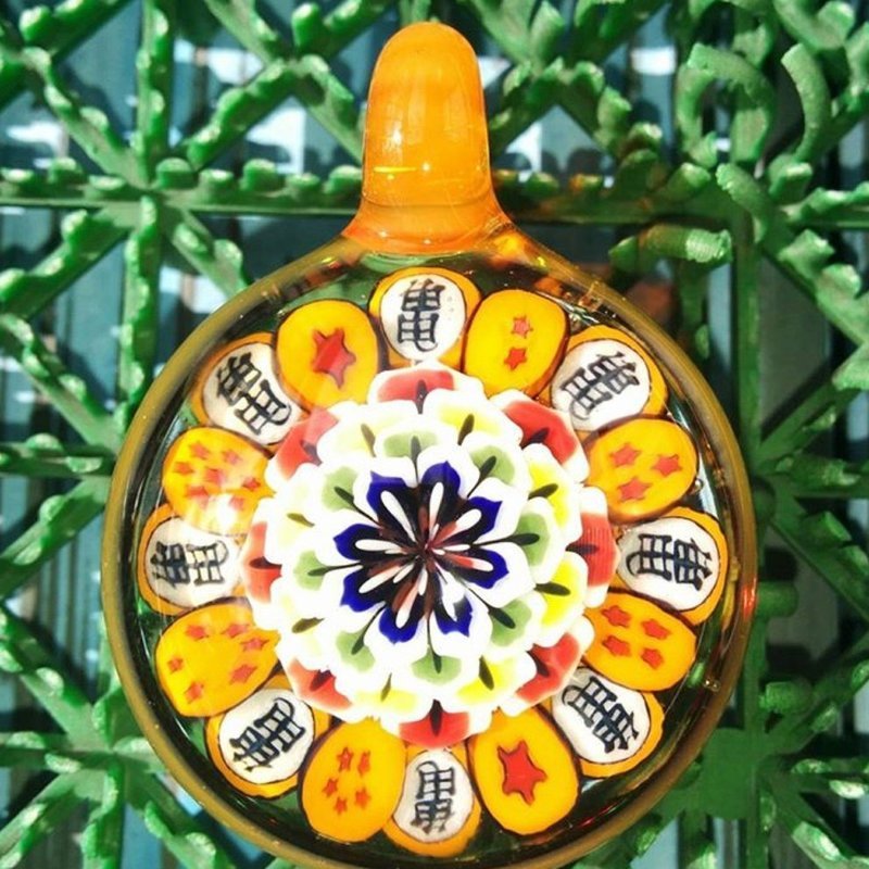 Azul “Dragon Ball Mandala” Glass Pendant