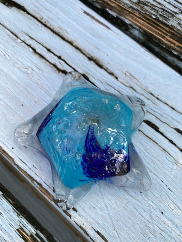 Blue Starfish Paperweight
