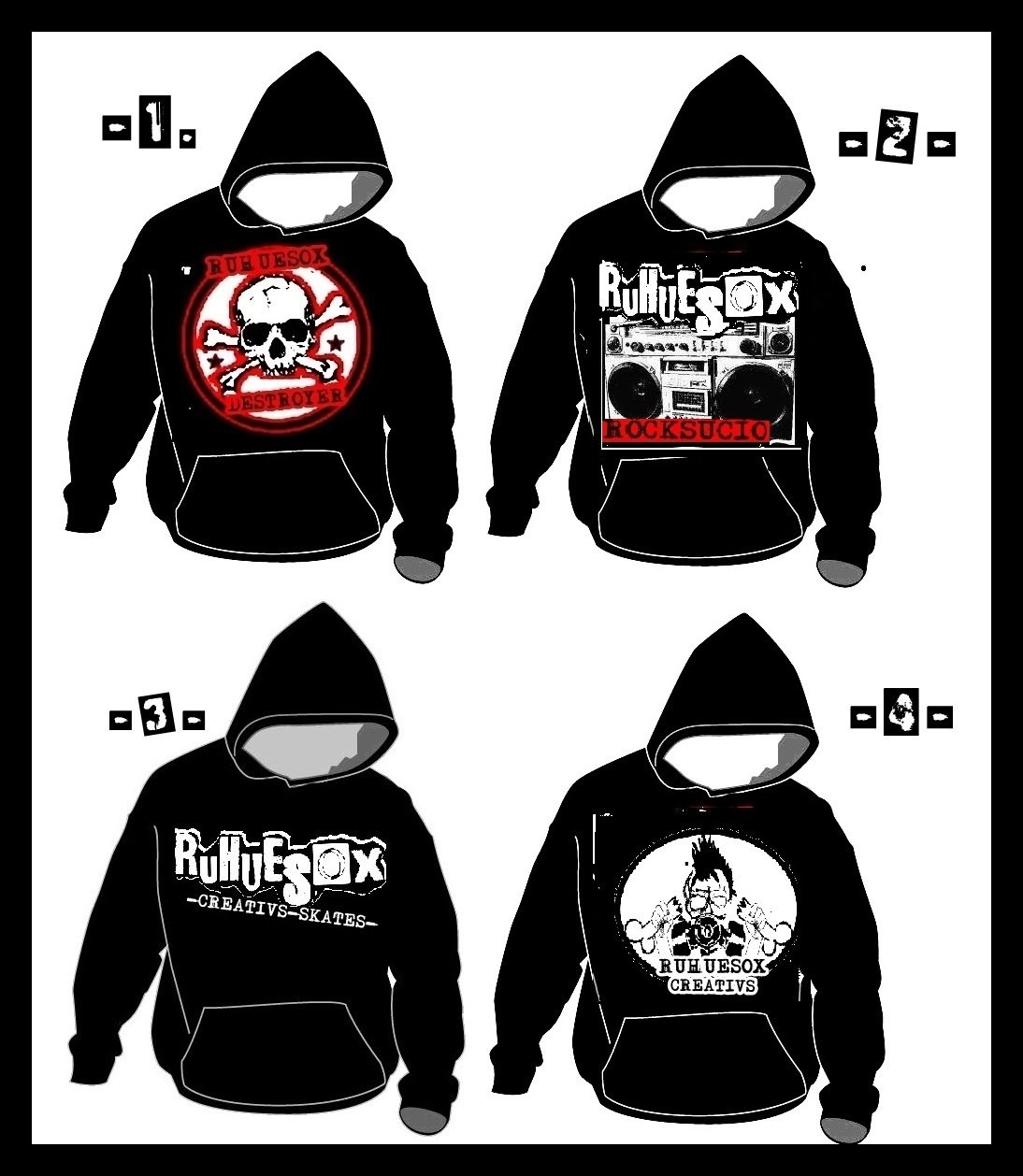 SUDADERAS RUHUESOX