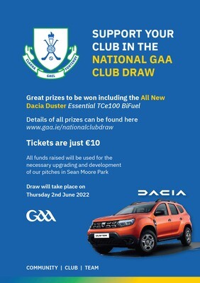 2022 National Draw tickets for Clanna Gael Fontenoy