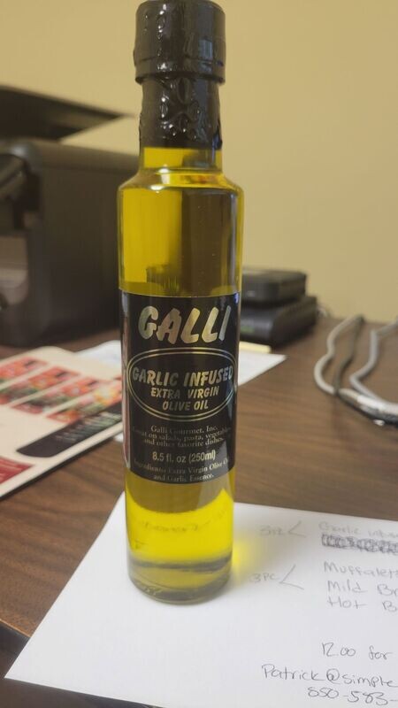 Garlic Infused Extra Virgin Olive Oil - 3 Pack