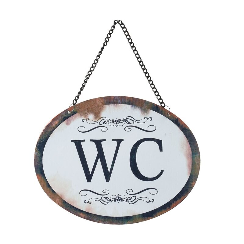 WC Schild, 17x13 cm
