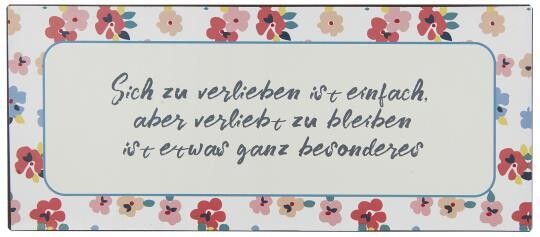 Schild, Verlieben