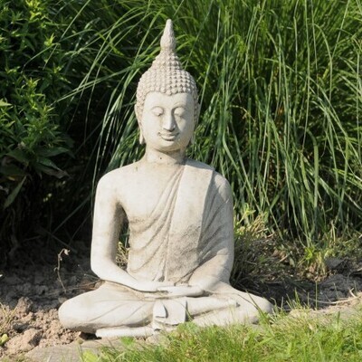 Buddha  englischer Steinguß, H 45 cm, 10 kg
 kein Versand