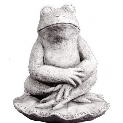 Frosch, englischer Steinguß, H 26 cm, 8 kg
 kein Versand