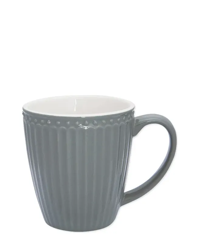 Greengate - Becher Alice stone grey h 10,5 cm
