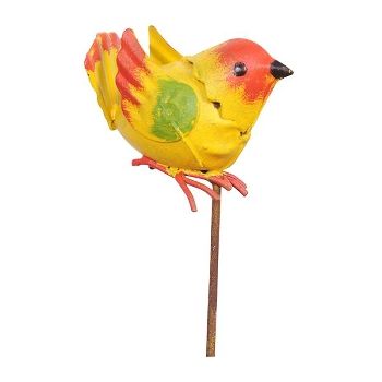Vogel Stick  Metall, 4x9x30 cm