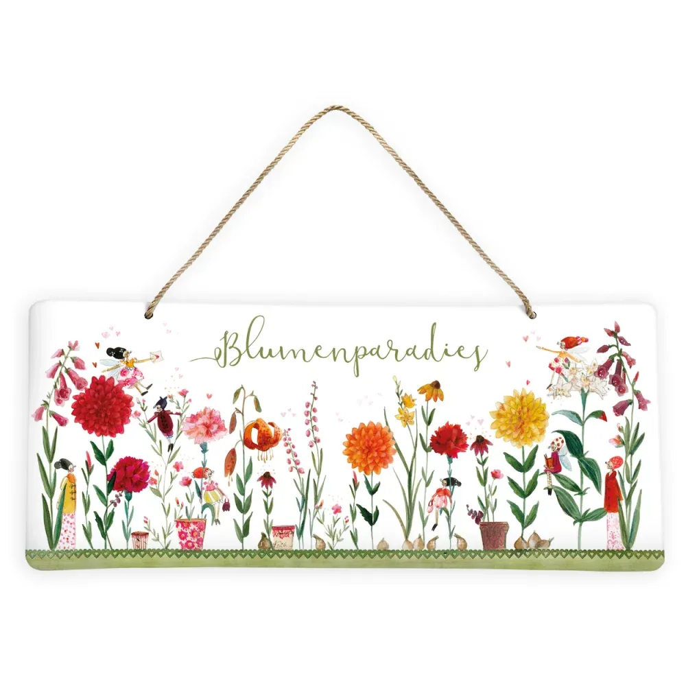 Türschild Blumenparadies, Grätz