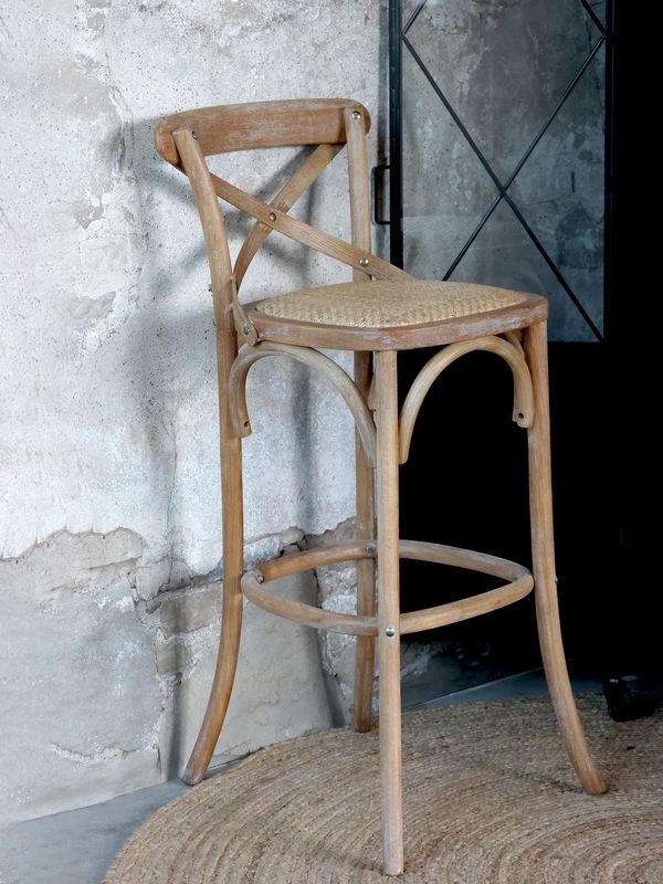 Barstuhl, Holz, H103/L44/B51 cm natur, SET 2 Stück! KEIN VERSAND!
