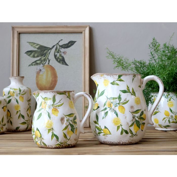 Krug,  H16/D13 cm creme