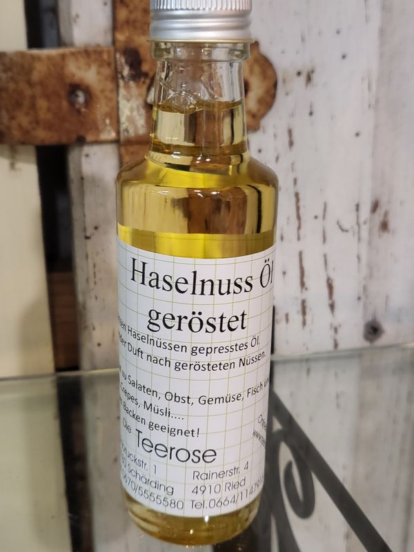 Haselnuss Öl geröstet