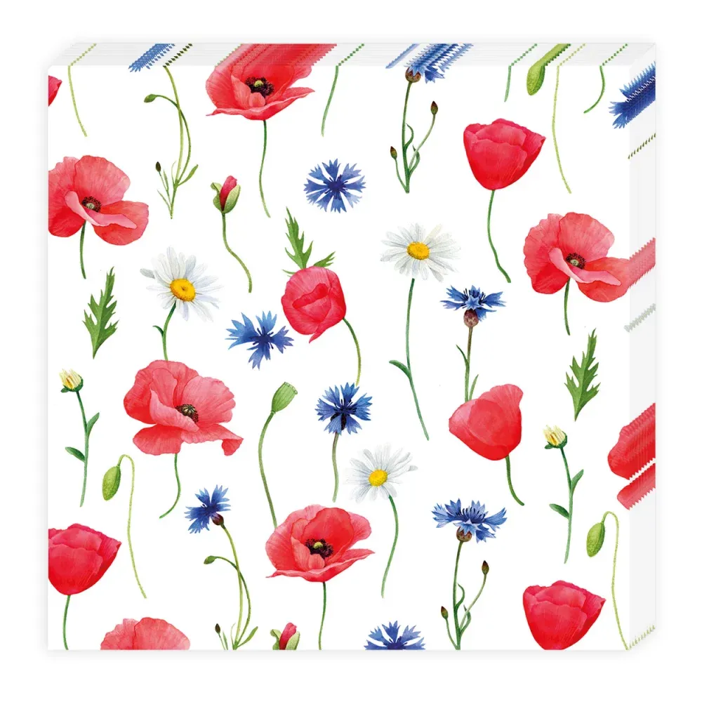 Cocktail Servietten Papier  Blumenmeer , Grätz