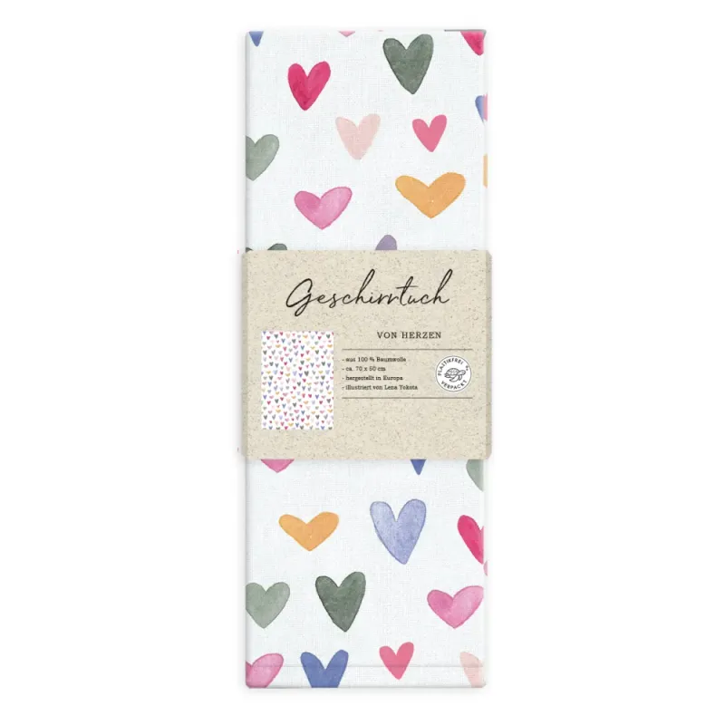 Geschirrtuch Von Herzen Grätz