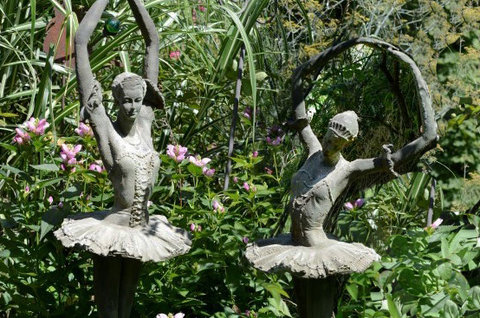 Figur Ballerina, Gusseisen 30x30x125cm - kein Versand!