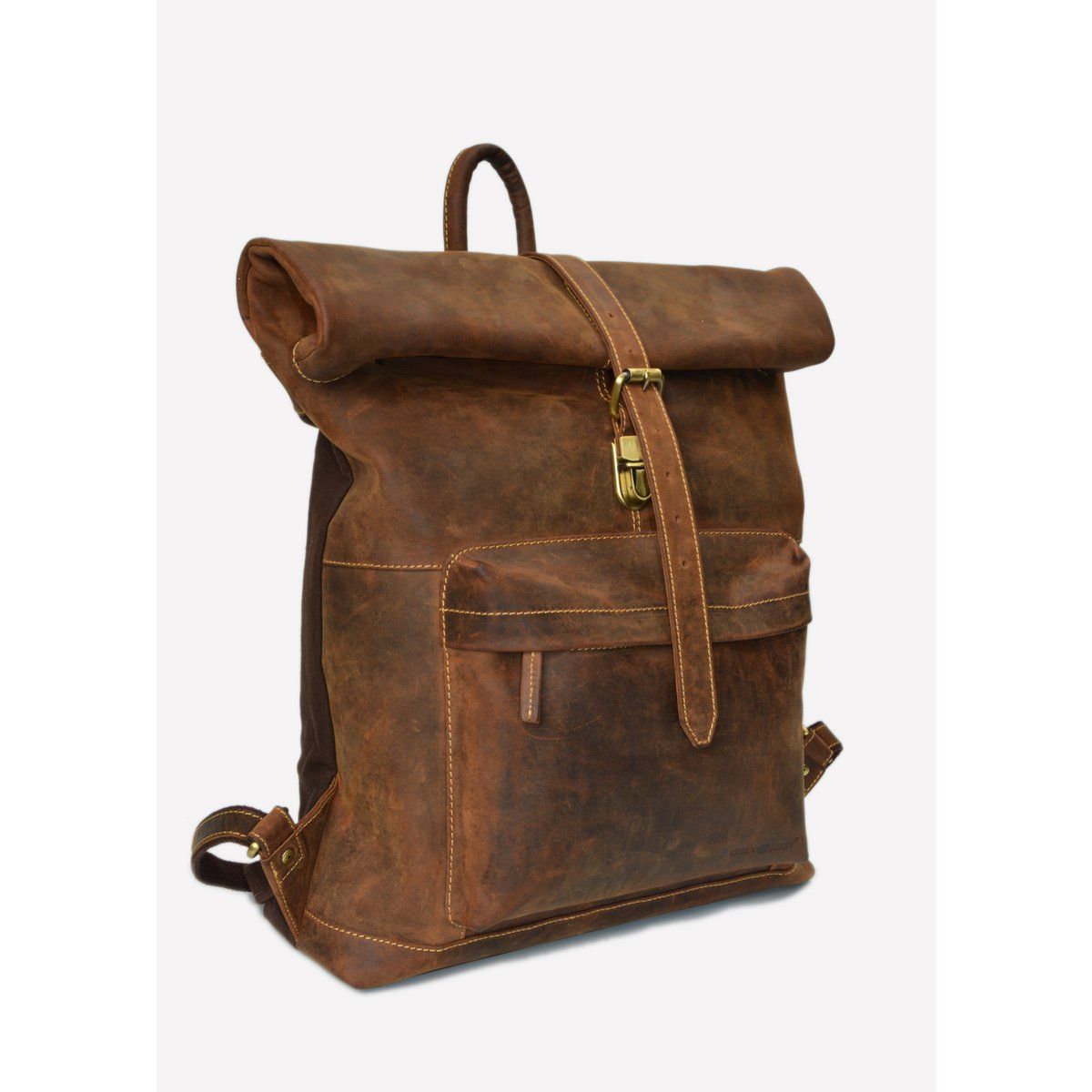 Leder Rucksack - Vintage Roller Backpag