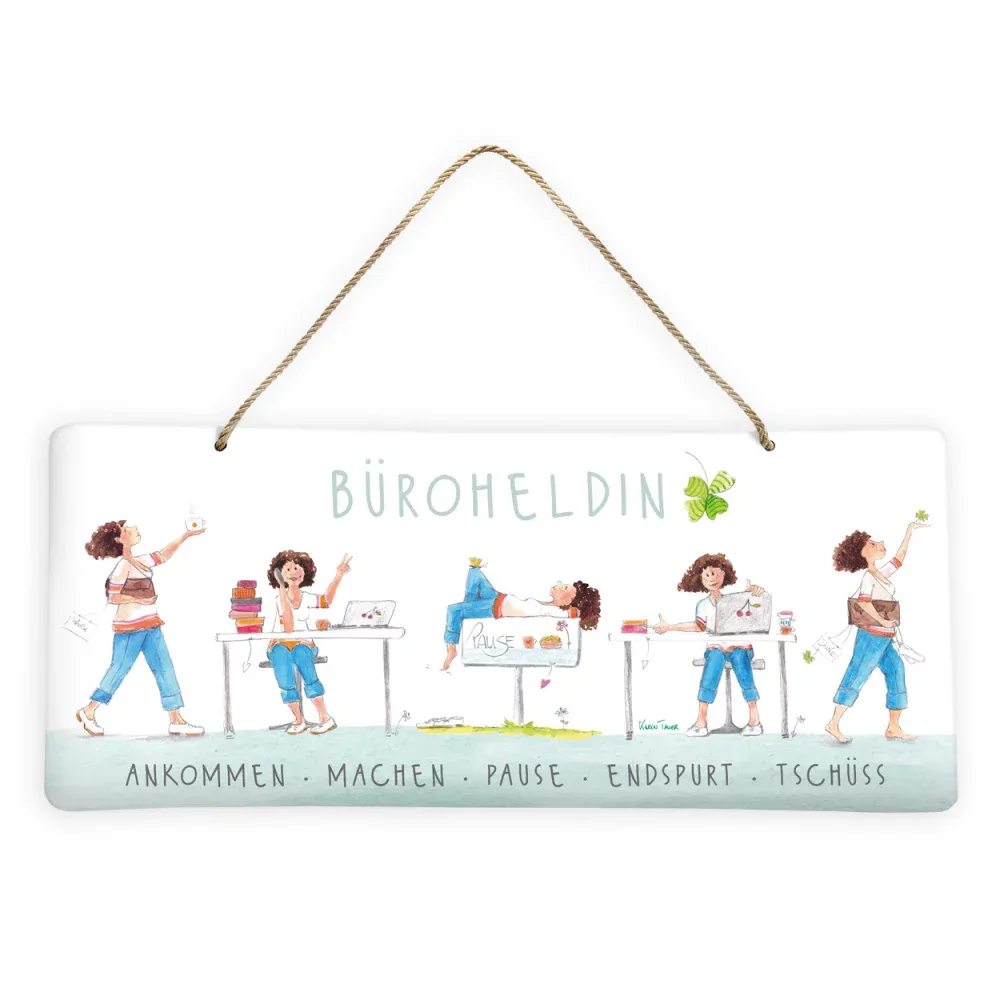 Türschild Frauenpower, Bürohelding Grätz