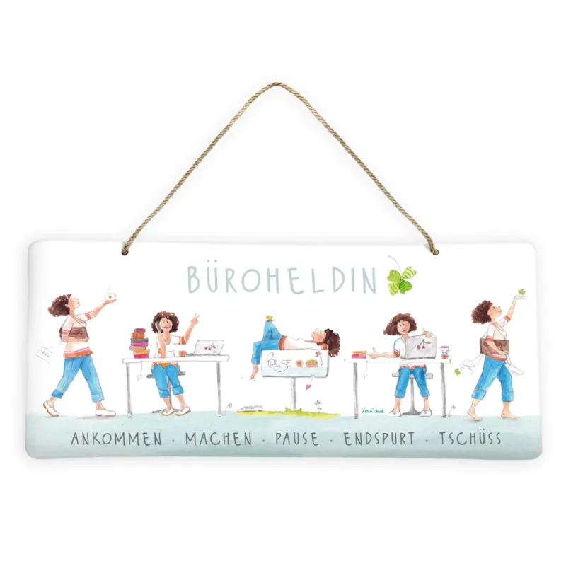 Türschild Frauenpower, Bürohelding Grätz