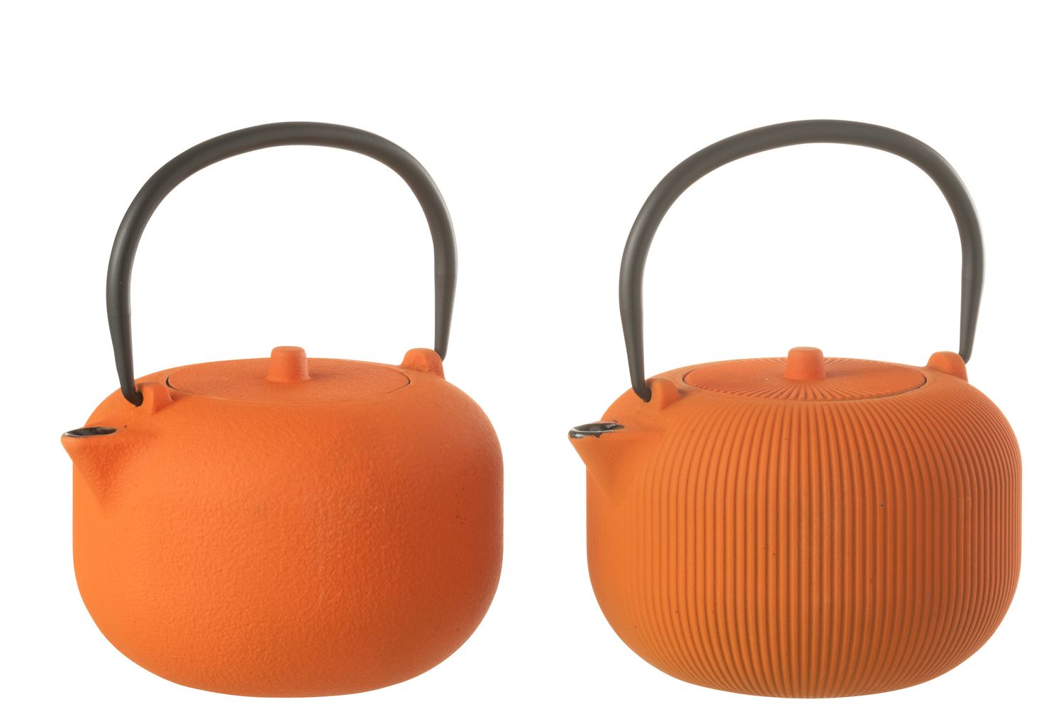 Eisenkanne, orange, 12x14 cm