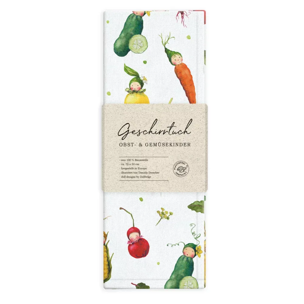 Geschirrtuch Obst und Gemüsekinder Grätz