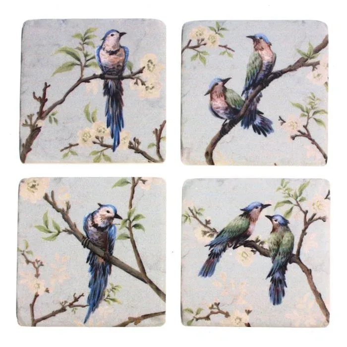 Untersetzer Vögel, 10x10 cm, 1 Stück Untersetzer Vögel, 10x10 cm, 1 Stück