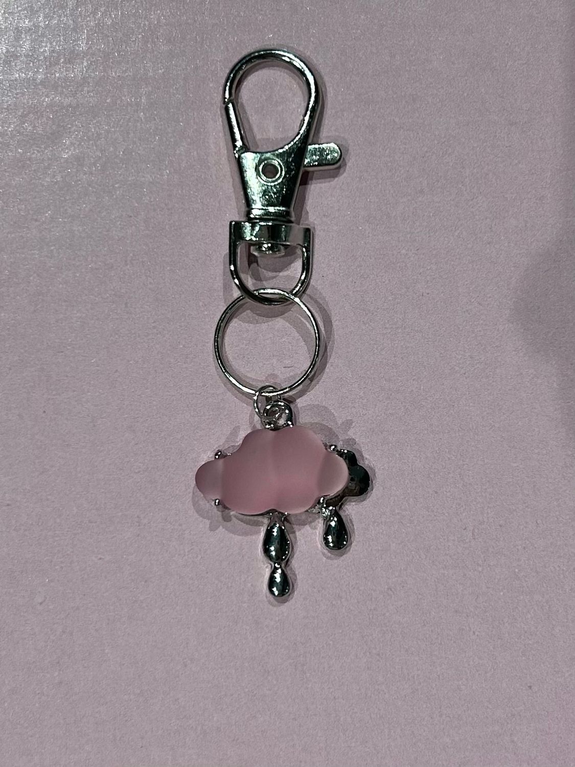 Frosted glass cloud charm ☁️