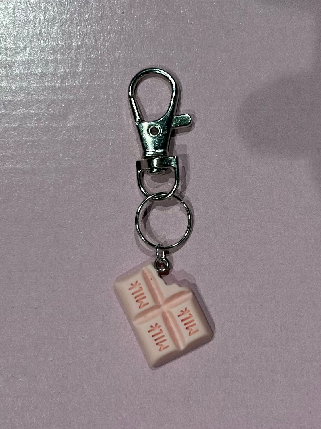 Pink chocolate charm
