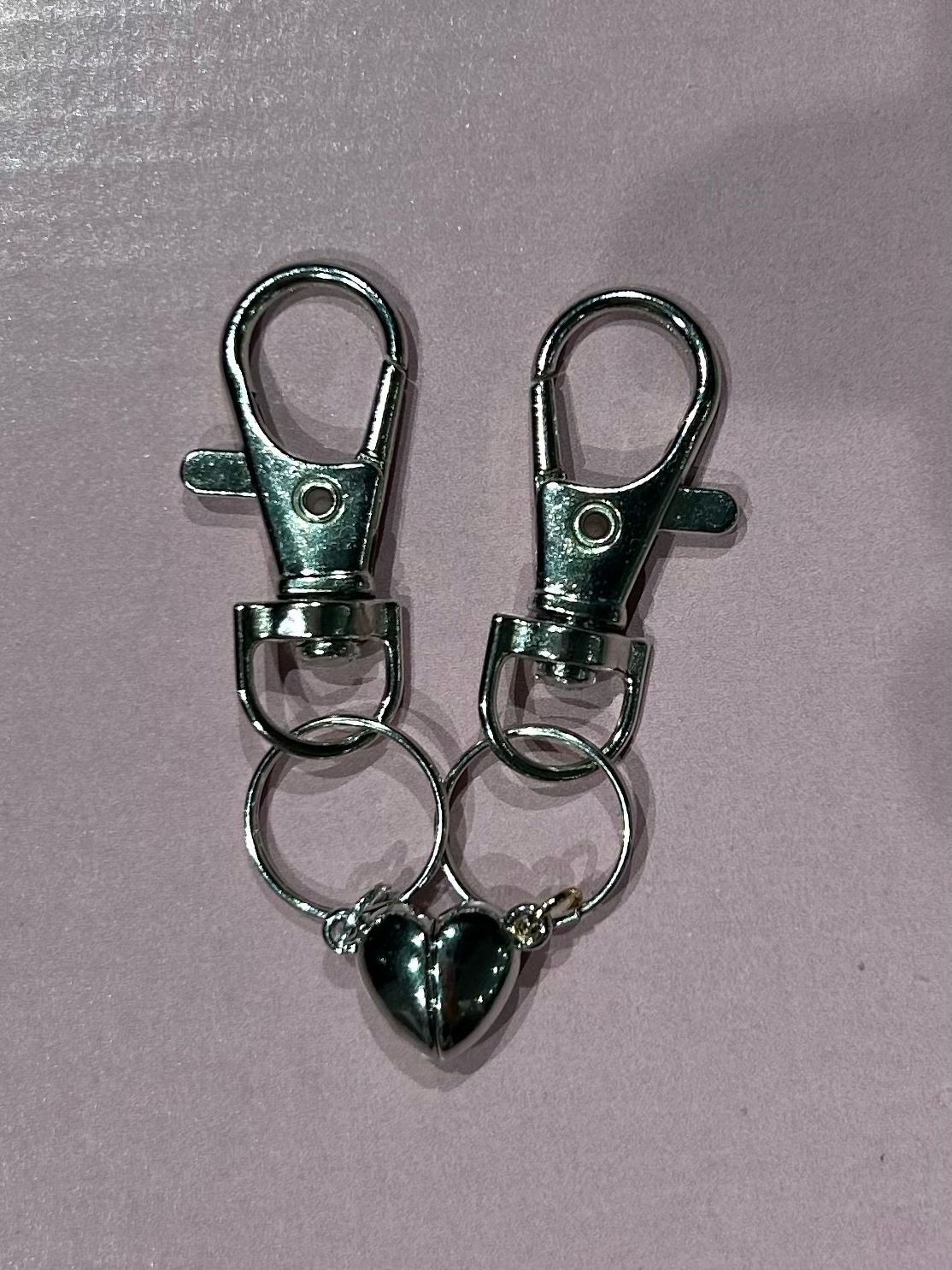 Magnetic heart charm set