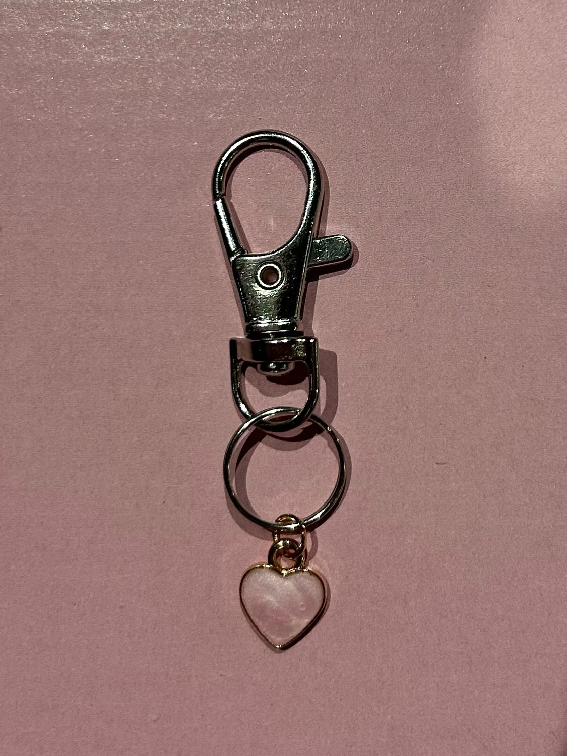 Heart swirl charm