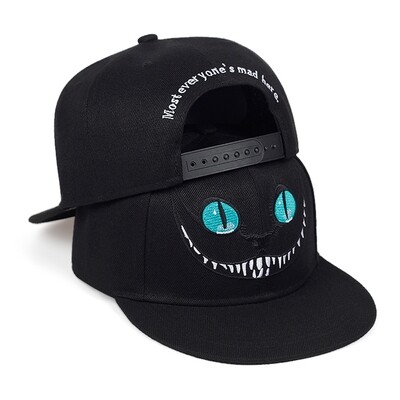 Cheshire Cat Embroiderd Baseball Cap