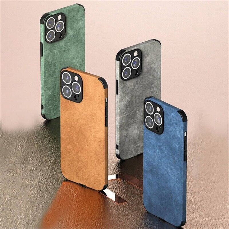Case per Apple Iphone in pelle scamosciata