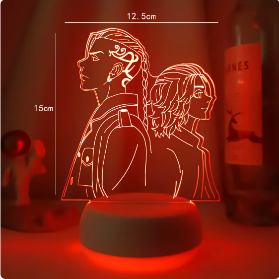 Anime Tokyo Revengers Led Light for Kids Bedroom Decoration Nightlight Birthday Gift Room Decor 3d Lamp Manga Tokyo Revengers