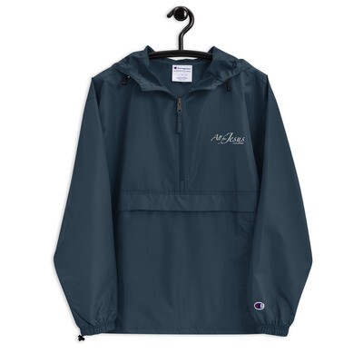 All for Jesus - Embroidered Champion Packable Jacket