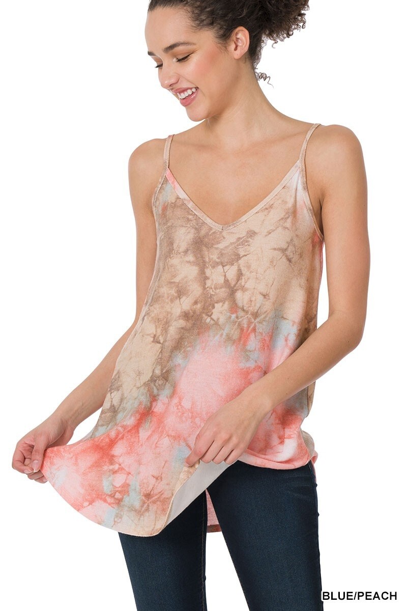 SOFT F/TERRY REVERSE REVERSIBLE SPAGHETTI CAMI