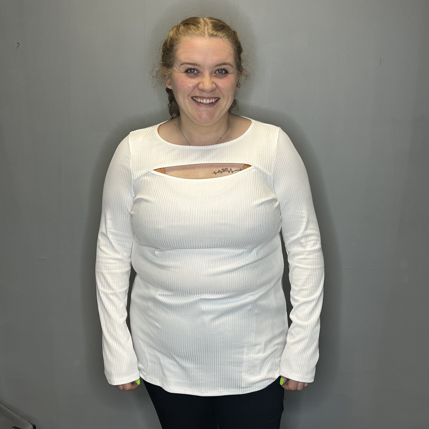 Cut-Out Sweater