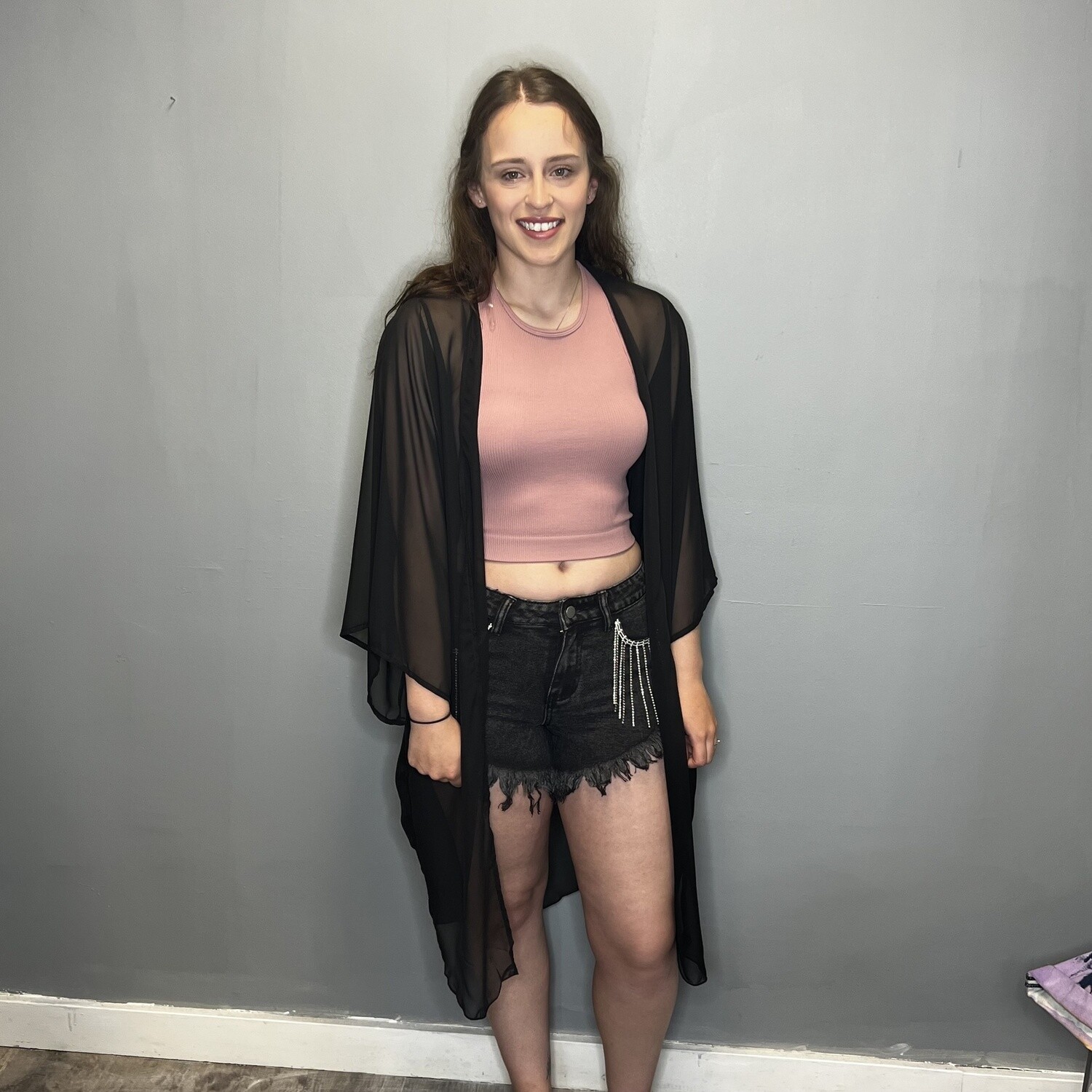 Open Sheer Kimono