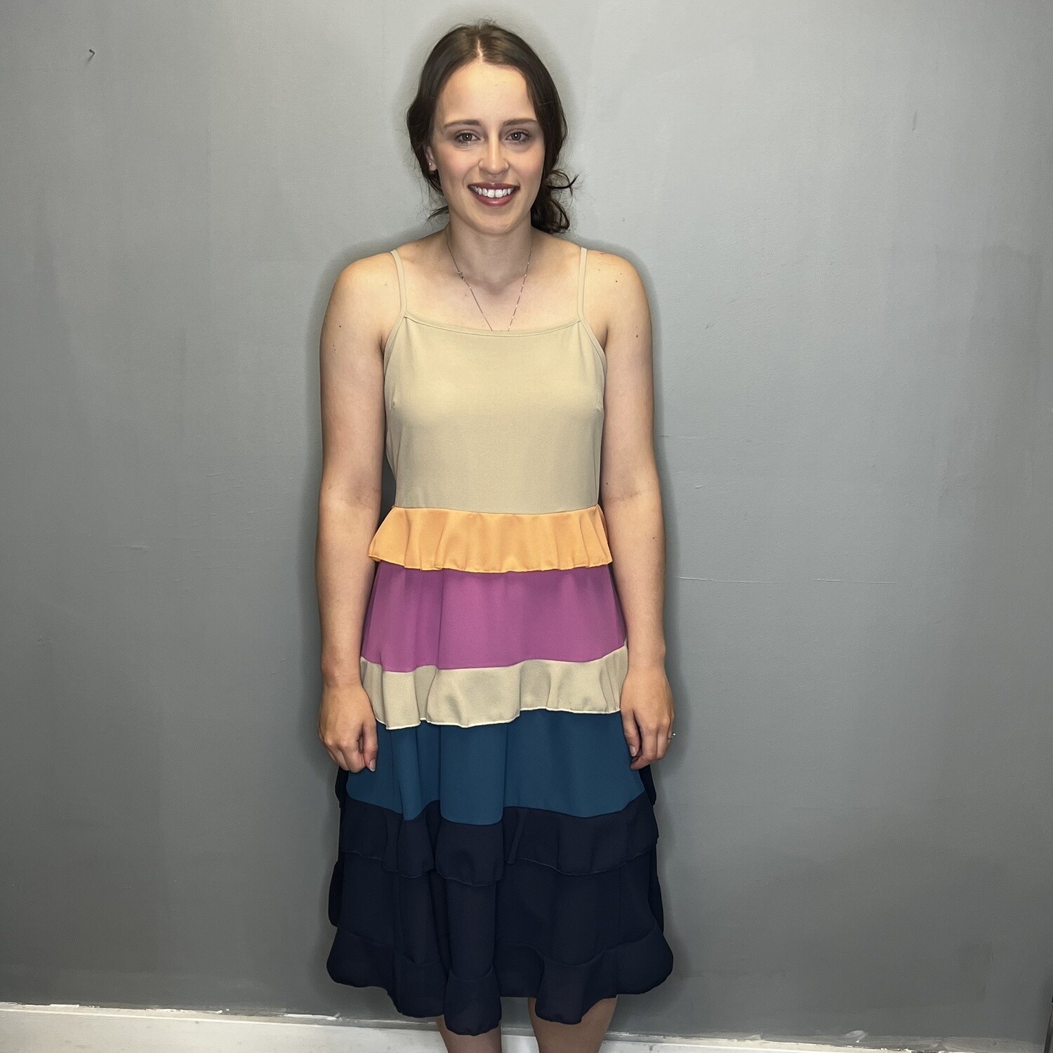 Medium Tiered Multi Color Sun Dress