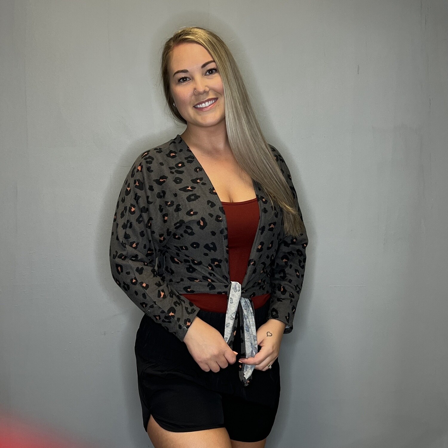 Charcoal animal top